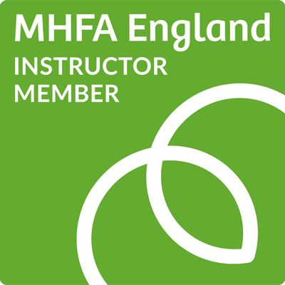 MHFA England Instructor Member badge, Andy Elwood